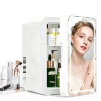 mini nevera autrucker multifuncion 4l con espejo integrado para cosmeticos