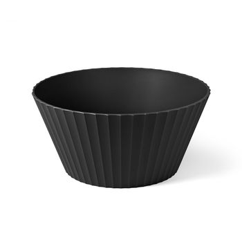 Ensaladera de polipropileno negro mate diam. 25cm