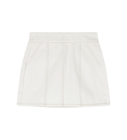 ax armani exchange para mujer xw002256af21335m0054 falda de talle altoblanco m casual algodon