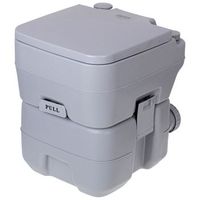 inodoro portatil quimico adultos 20l camper camping auto caravana wc vater descarga agua 13l gris  camry cr1035