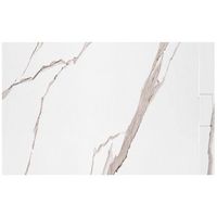 plato de ducha rea bazalt carrara white 80x100