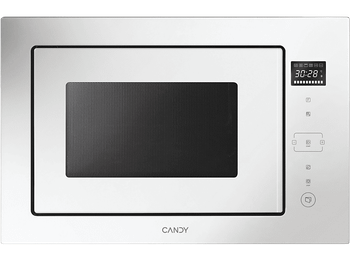 Microondas con grill integrable - Candy CA38MWN7NW, Grill de 1100 W, 8 niveles, 28 l, Blanco