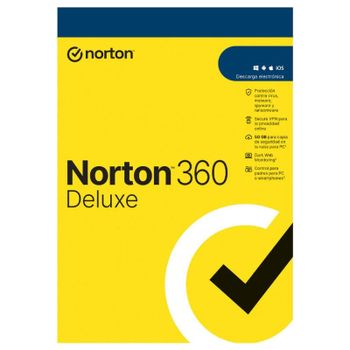 Norton 360 Deluxe 2024 5 Dispositivos 1 Año PC/Mac/Android/iOS Descarga Digital