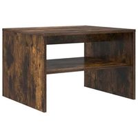 mesa de cafe  mesa de centro roble ahumado 60 x 50 x 40 cm madera de ingenieria
