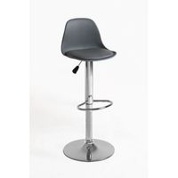 pack 6 taburetes tulipa de polipiel 953931 cm - gris oscuro