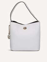 caprice satchel white made of leather size 1