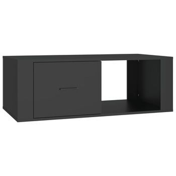 Mesa De Centro Madera Contrachapada Negro 100x50,5x35 Cm Vidaxl