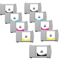 compatible multipack hp psc 1050c plus printer ink cartridges 9 pack -c4871a