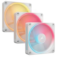 corsair icue link lx120-r rgb pack triple ventilador suplementario pwm 120mm blanco