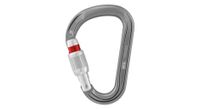 mosqueton de cierre de rosca petzl attache gris