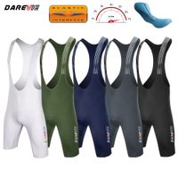 darevie pantalones cortos con pechera de ciclismo sin costuras 40 italia elastic-interface pad pantalones cortos de ciclismo diamond leg gripper pantalones cortos bretelelle para hombre