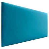 dhome cabecero de terciopelo liso 80x60 camas 8090 - celeste