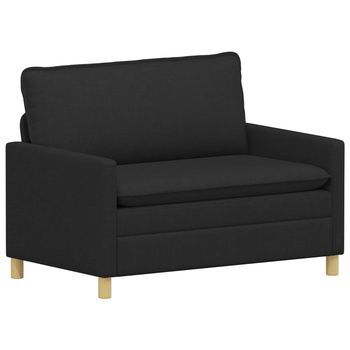 Sofá Negro 126 X 81 X 87,5 Cm Vidaxl