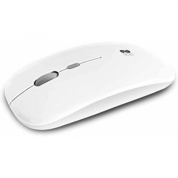 Subblim Dual Flat Ratón Óptico Inalámbrico 1600DPI Blanco