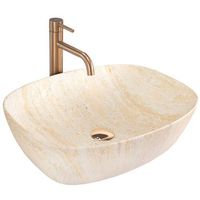 lavabo de encimera rea freja travertine matt beige