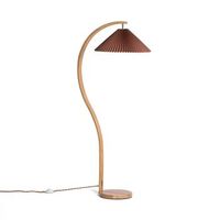 lampara de pie madera luanda marron oscuro