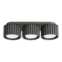 plafone negro aluminio alt 8 cm