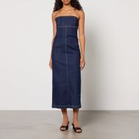 weekend max mara osol denim dress - uk 14
