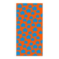 alfombra vinilica nubes 200x200cm agatha estampados azules naranjas