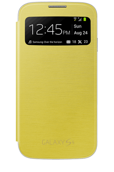 FUNDA SAMSUNG GALAXY S4 FLIP COVER VENTANA FRONTAL.SUSTITUYE TAPA TRASERA/AMARILLO/EF-CI950BYEGWW