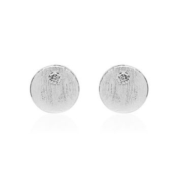 Pendientes de plata 925 con circonita