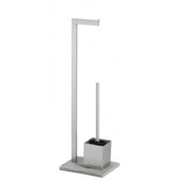 Wenko Juego De Pie Granito Acero Inox -poliresina 23 X 19.5 X 73.5 Cm