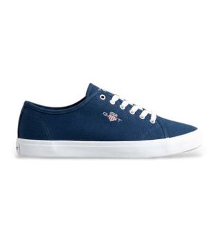 Gant para mujer. 872538309 Zapatillas Pillox de sarga de algodón marino (36), Tela, Plano, Cordones, Casual