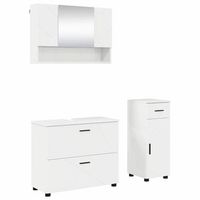 juego de muebles de bano 3 uds brillante 765 x 35 x 64 cm vidaxl