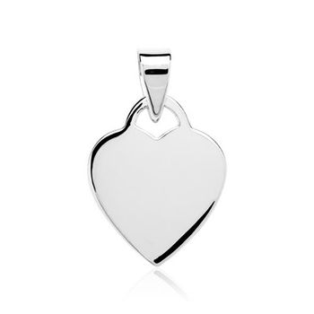 Colgante corazón plata 925 grabable