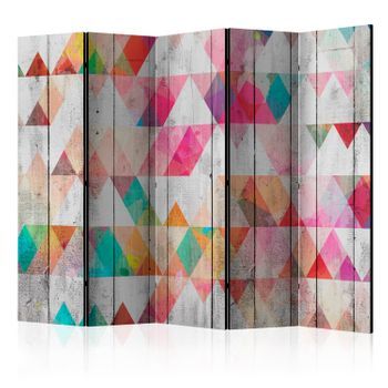 Biombo - Rainbow Triangles Ii (225x172 Cm)