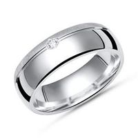 anillo moderno plata 925 parcialmente pulido 6mm