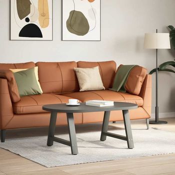 Patas De Mesa Centro Forma A 2 Uds | Patas Para Mesa Acero Antracita 70x(42-43) Cm