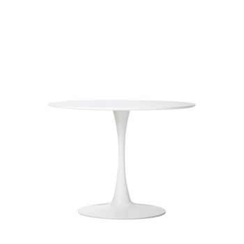 Mesa fija efecto madera blanco 100 cm x 73 cm