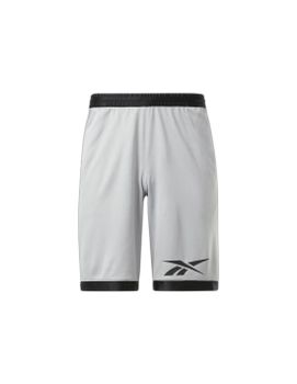 Pantalones Reebok Basketball Mesh Hombre Gris