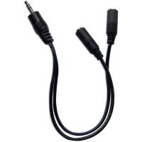 goobay cable adaptador jack 35mm a 2x jack 35mm machohembra 20cm negro