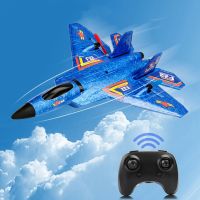 avion a control remoto raptor f22 rc planeador volador con luces led juguetes de avion de espuma epp regalos para ninos 24g 2 canales