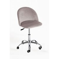 silla vint terciopelo office de terciopelo 964745 cm - gris