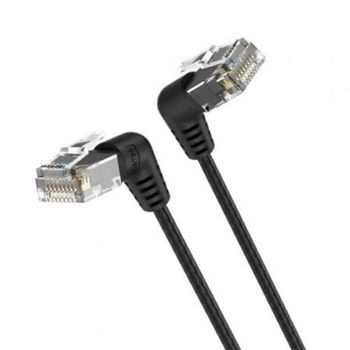 Cable de red Vention IBOBD Cat 6A 50cm RJ45 UTP cabeza rotatoria 360º negro