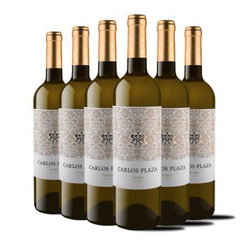 Lan Carlos Plaza Verdejo Joven Verdejo, Vino Blanco, España, Pack 6 Botellas 75 Cl, 13% Vol.