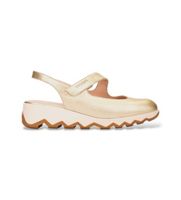 wonders para mujer c-7622 sandalias de piel look dorado 41 3 a 5cm ninguno casual