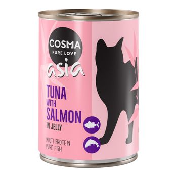 Cosma Original o Asia 24 x 400 g - Pack Ahorro - Asia Atún con salmón