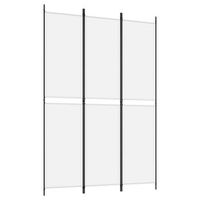 biombo separador de ambientes 3 paneles 150 x 220 cm tela blanca y hierro dec030743