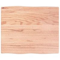 tablero mesa madera tratada roble borde natural 60x50x2 cm vidaxl
