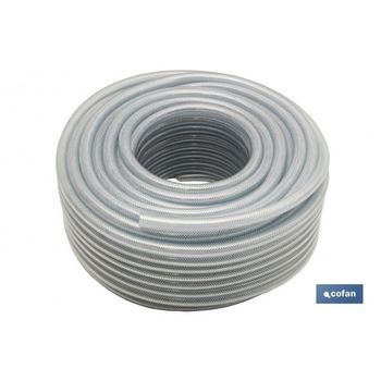Manguera Pvc Cristal C/refuerzo 10x16mm/50m