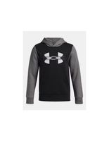 sudadera under armour rival flc cblck grphc hd nino negro