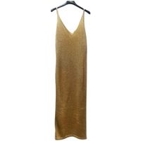 trash and luxury vestido largo tl1125oro para mujer