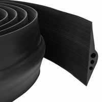 sello de piso para garaje negro 78 x 14 mm 12 m caucho epdm vidaxl