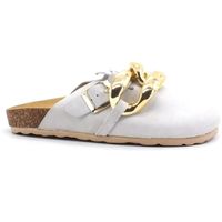 divine follie sandalias ciabatta sabot catena bianco 4108-021 para mujer