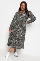 yours vestido blanco y negro estampado animal mujer curvy y tallas grandes yours