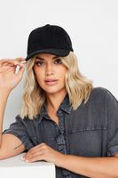 gorra negra de pana con visera